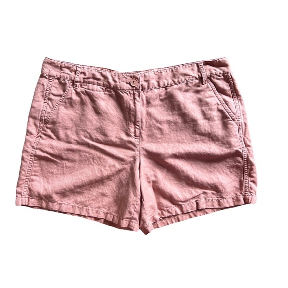 Ann Taylor Loft Casual Linen blend Pink Shorts, size 12 - Picture 1 of 12